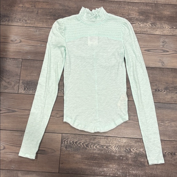 We the Free The Caroline Top Iced Aqua - Picture 3 of 4